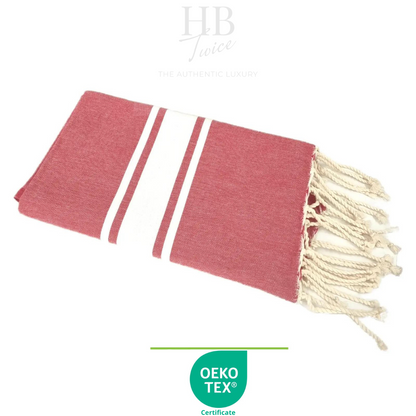 Fouta trois bandes 100% Coton