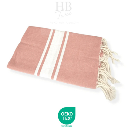 Fouta trois bandes 100% Coton