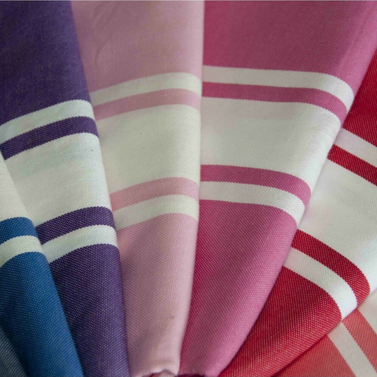 Fouta trois bandes 100% Coton